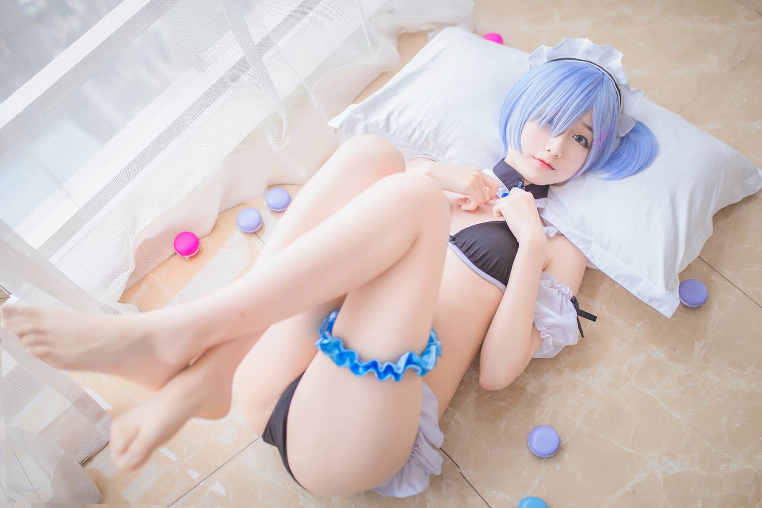 网红Coser@木绵绵OwO – 蕾姆泳装 在线浏览 - 速更版-艺库