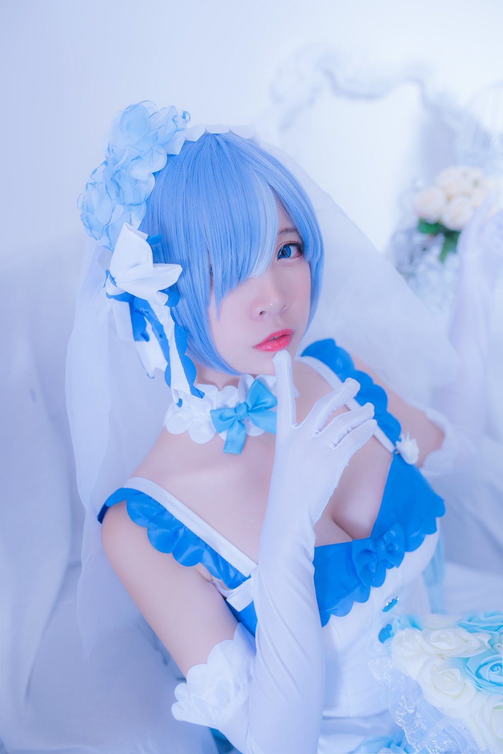 网红Coser@二佐Nisa 雷姆花嫁 在线浏览 - 速更版-艺库