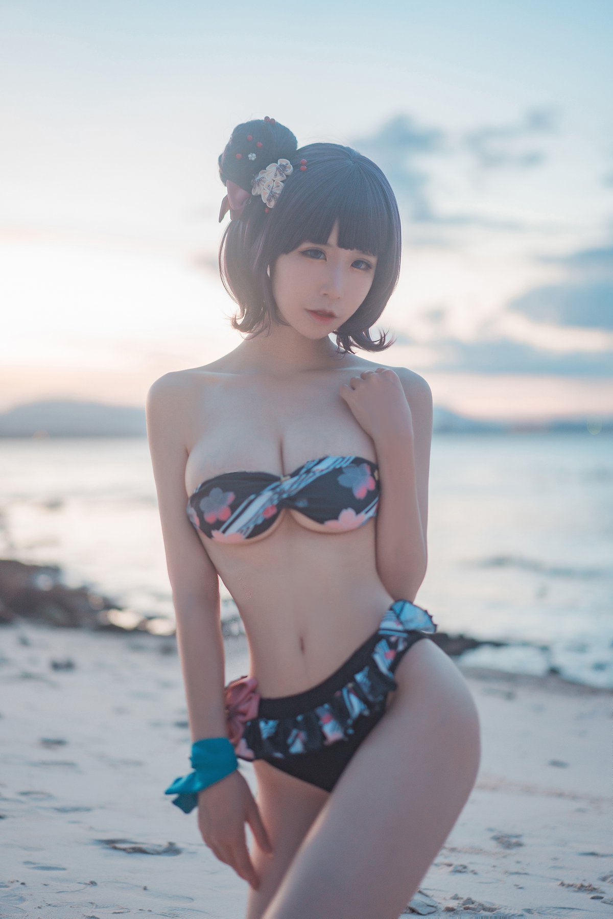 人气动漫Coser@爱老师_PhD 葛饰北斋 泳装 在线浏览 - 速更版-艺库