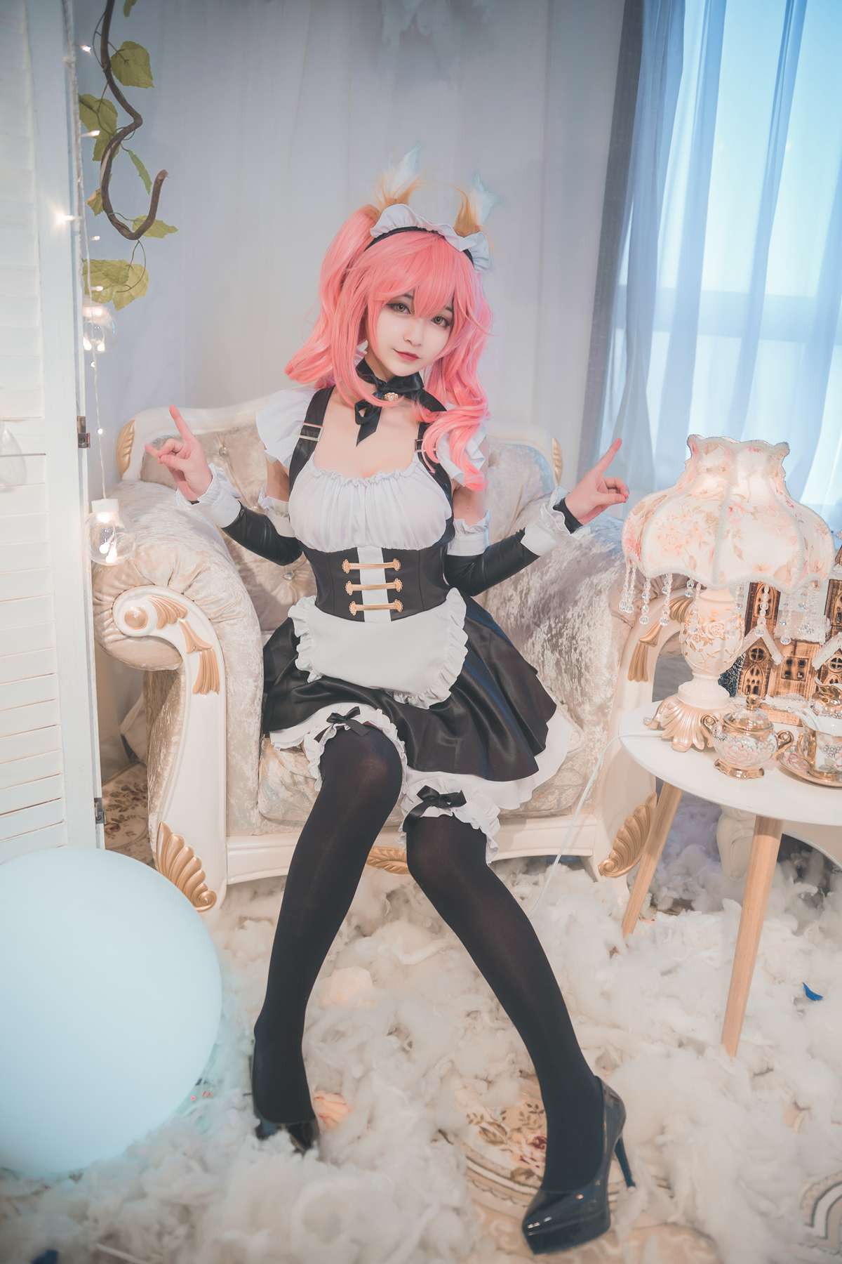 人气动漫Coser@铁板烧鬼舞 玉藻前女仆 在线浏览 - 速更版-艺库