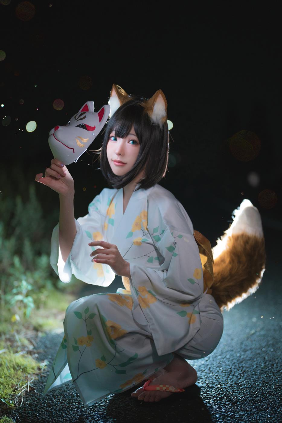 Ely_eee(ElyEE子) - Dongitsune Yukata 浴衣狐[26P] - 速更版-艺库